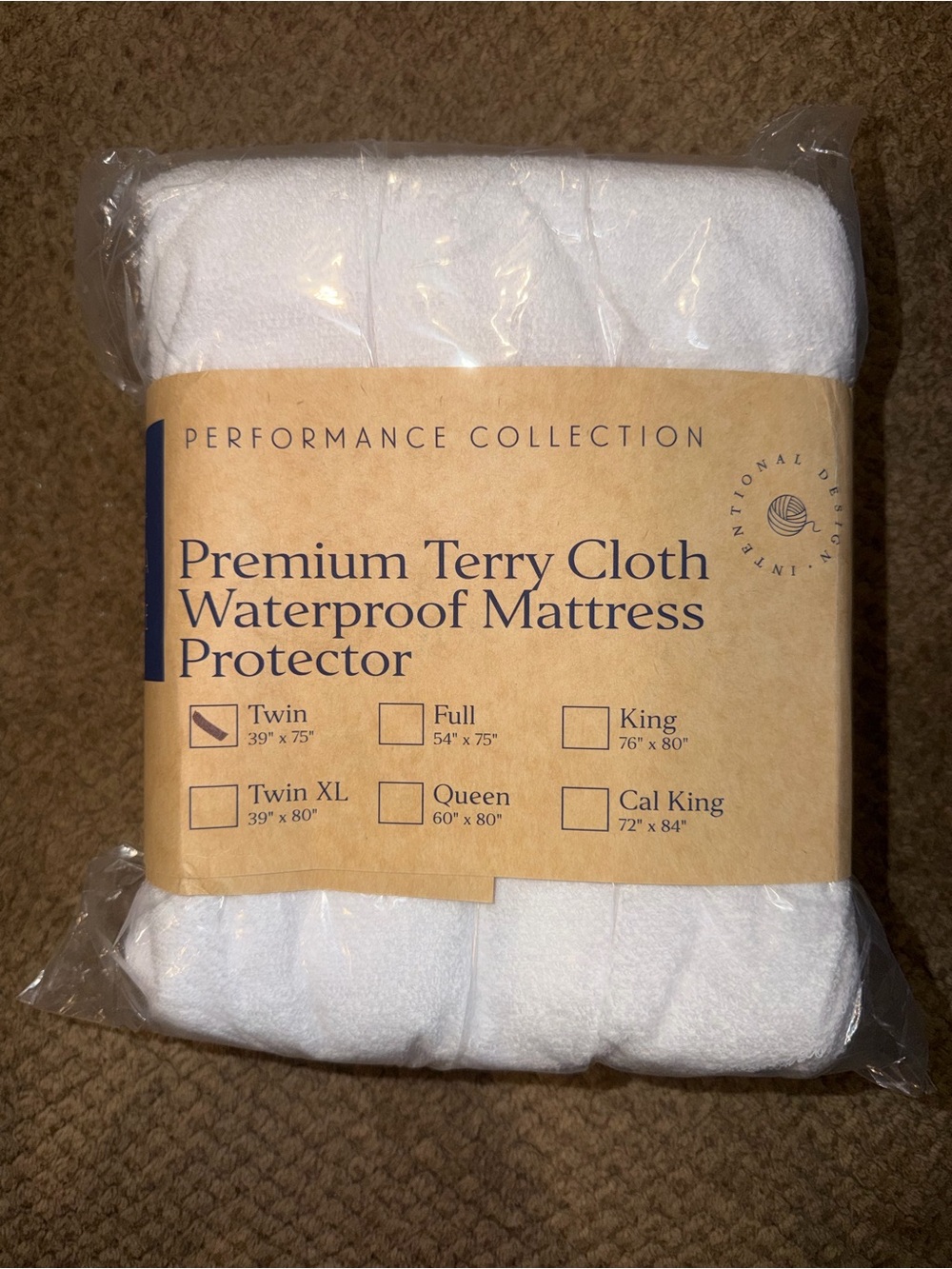 Ella Jayne White Premium Terry Cloth Waterproof Mattress Protector - Twin
